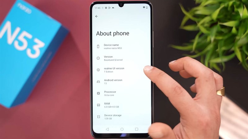Trên tay realme Narzo N53