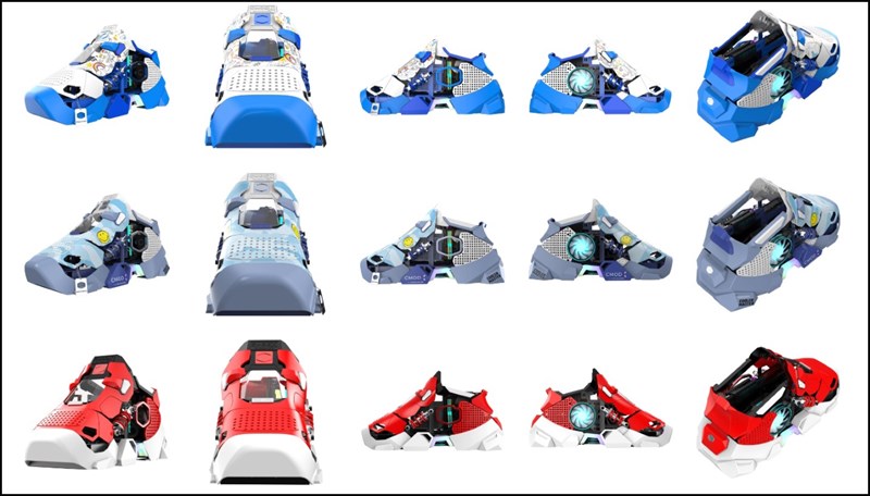 Các tuỳ chọn màu sắc của Sneaker X trên trang chủ Cooler Master