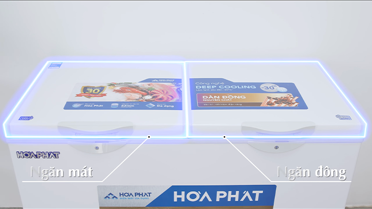 Tủ đông Hòa Phát 245L HPF BD6245 - Ngăn đông và ngăn mát