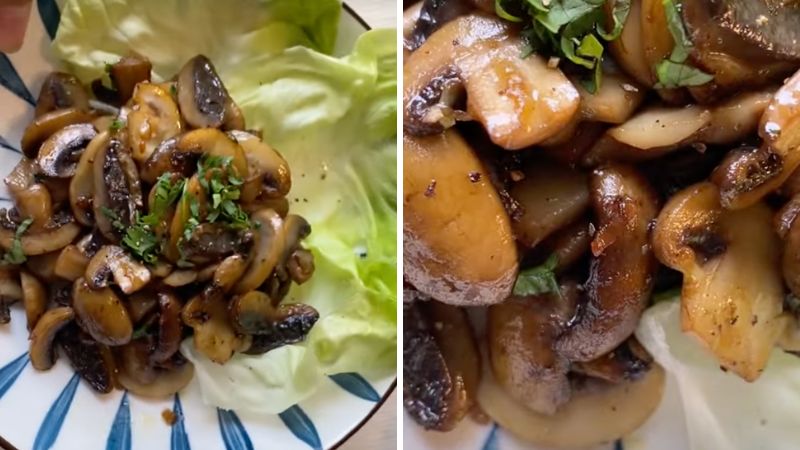 How to make pan-fried fat mushrooms is simple, eating is addicted