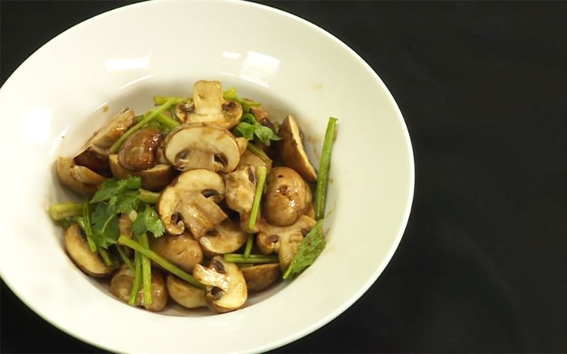 How to make a strange and greasy coconut fried mushroom dish