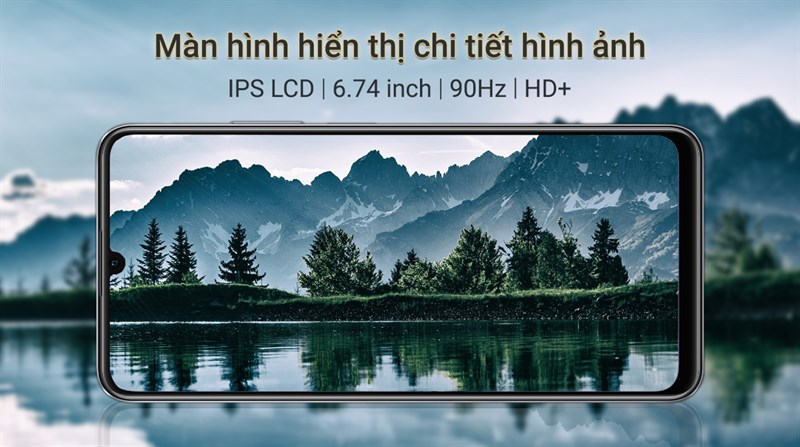 realme C53 được trang bị màn hình LCD với độ phân giải HD+