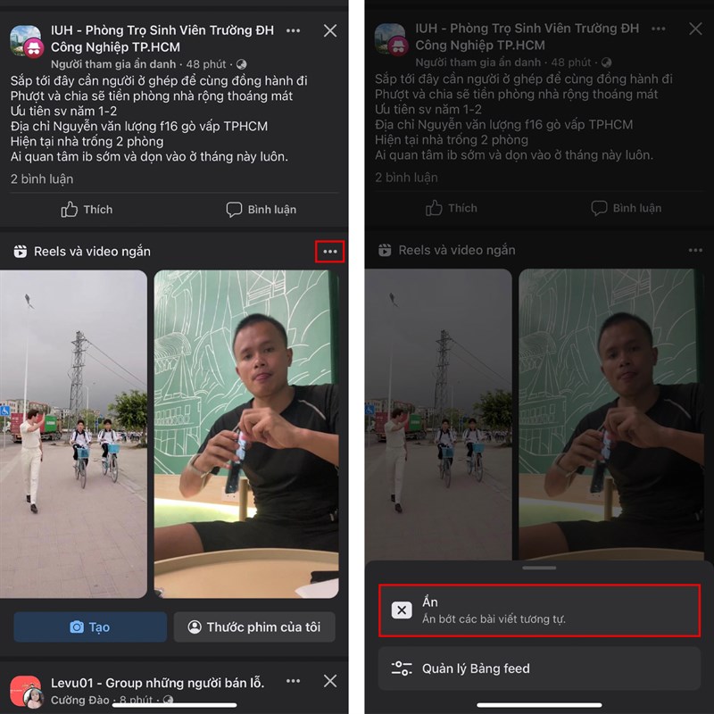 Hướng dẫn ẩn Facebook Reels trên điện thoại