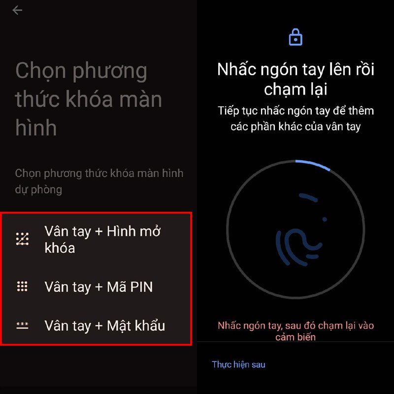 Cách đặt mật khẩu vân tay cho Redmi A2+