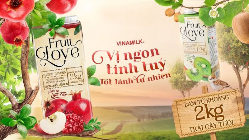 Thương hiệu Vinamilk Fruit Love