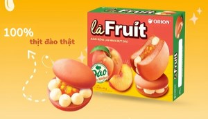 Orion cho ra mắt sản phẩm bánh bông lan mứt trái cây thật 'là Fruit'