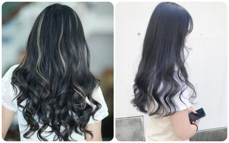Tóc xoăn đen khói dài là một kiểu tóc đẹp và nổi bật