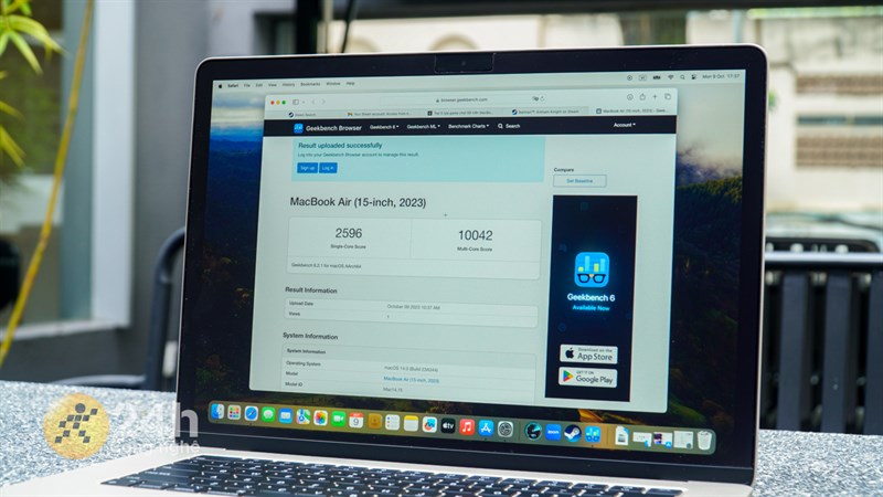 MacBook Air 15 inch sở hữu thông số cấu hình mạnh mẽ, đặc biệt là vi xử lý Apple M2.