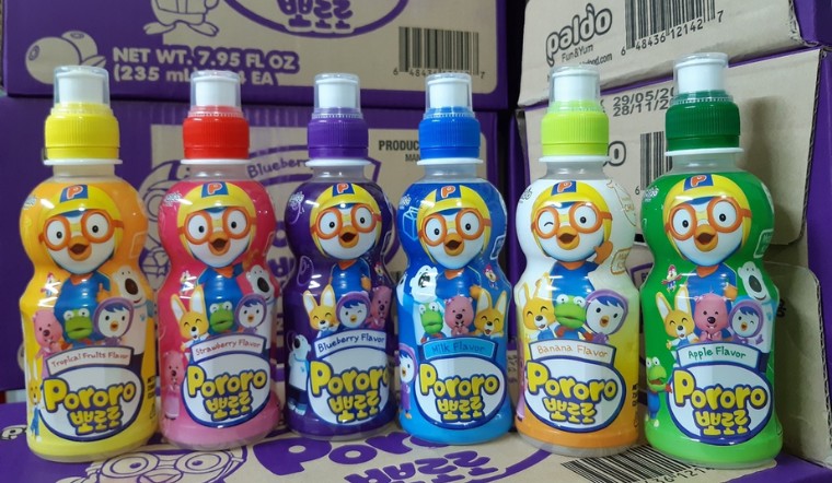 6 hương vị nước ép trái cây thơm ngon Pororo cho bé