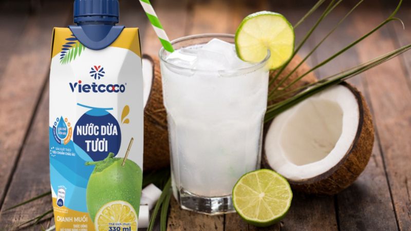 Nước dừa tươi Vietcoco chanh muối 330ml