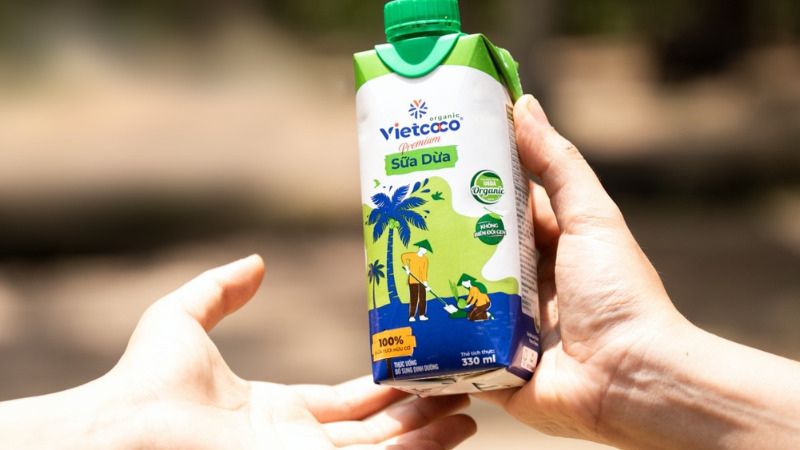 Sữa dừa Premium Organic Vietcoco 330ml