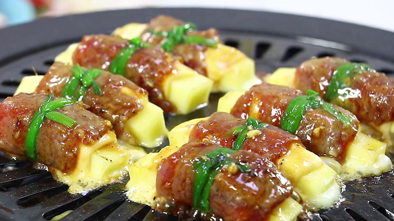 Bò cuộn phô mai