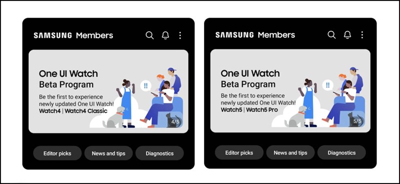 Bạn sẽ cần phải đăng ký One UI 5 Watch beta thông qua ứng dụng Samsung Members