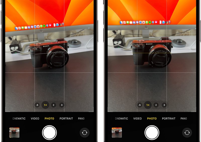 Thêm một ví dụ cho phương thức hoạt động của cân bằng mới của camera trên iOS 17 (Ảnh: iOS Hacker)