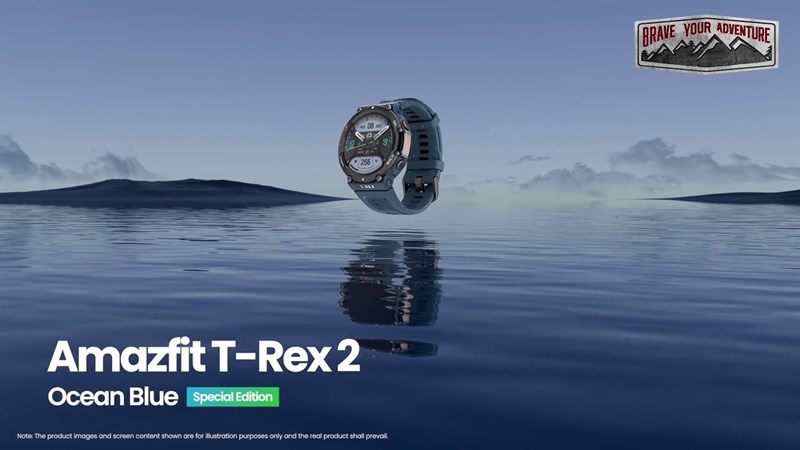 Amazfit T-Rex 2 Ocean Blue Limited Edition đạt tiêu chuẩn quân đội, mang đến sự bền bỉ 