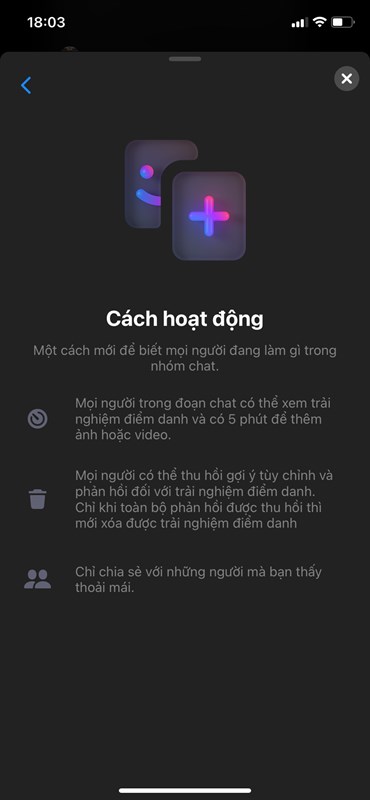 Messenger bổ sung thêm tính năng Điểm danh mới