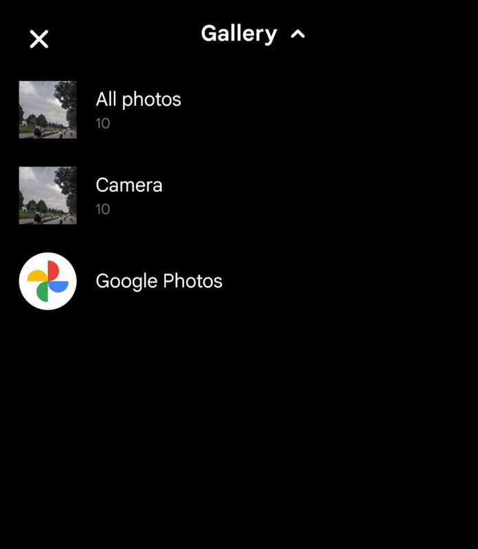 Messenger cho phép gửi ảnh từ Google Photos