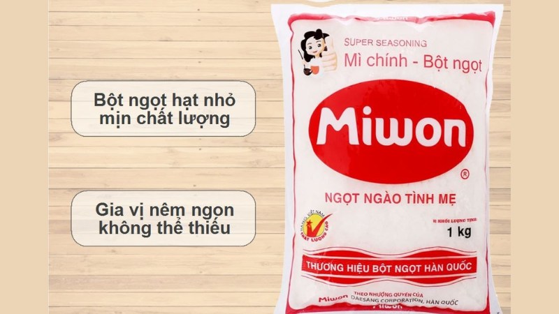 Bột ngọt hạt nhỏ Miwon gói 1kg