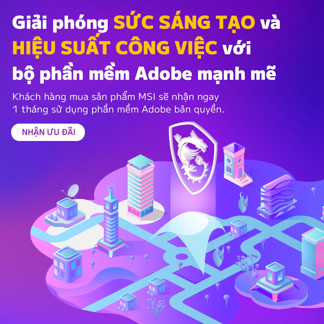 Chương tr&igrave;nh tặng k&egrave;m Bộ phần mềm Adobe bản quyền