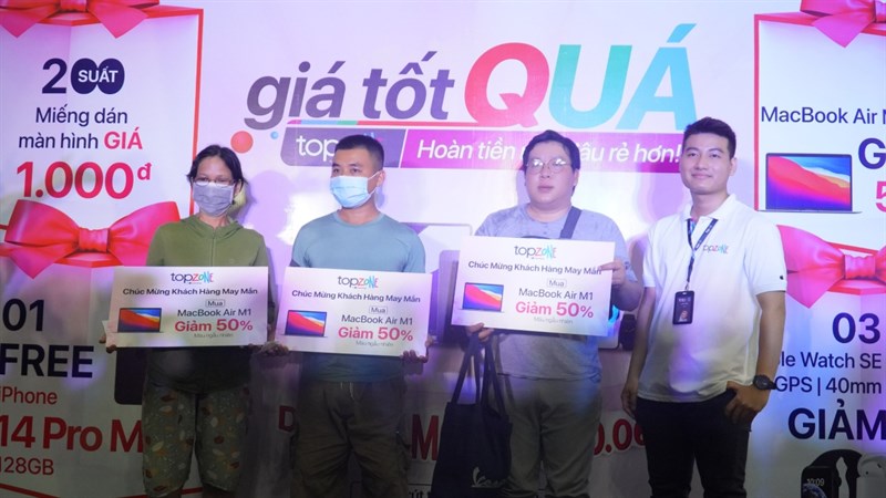 Toàn cảnh sự kiện giá tốt QUÁ tại TopZone