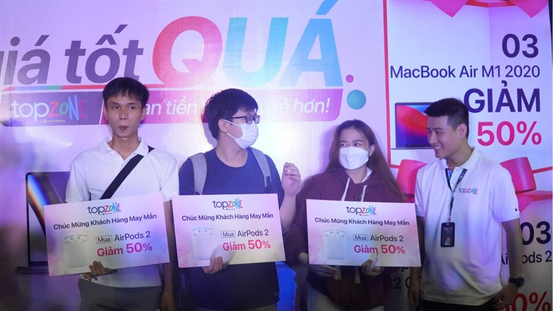 Toàn cảnh sự kiện giá tốt QUÁ tại TopZone