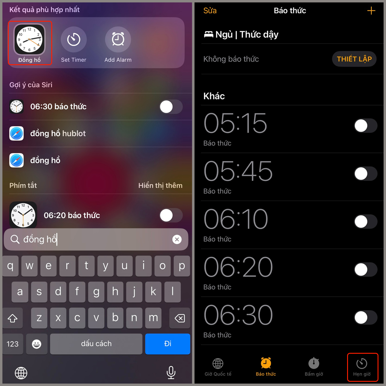 Cách cài nhiều bộ hẹn giờ trên iOS 17