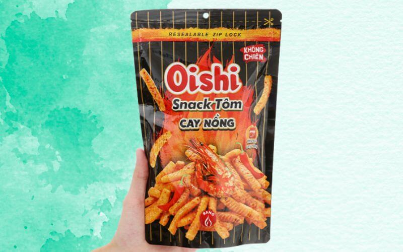 Cay ngon hấp dẫn với snack tôm vị cay nồng Oishi - HAYAN.VN