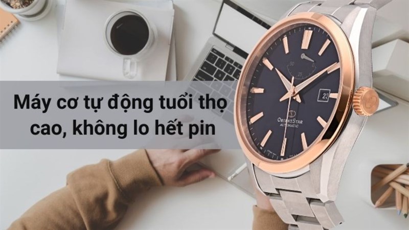 Máy cơ tự động nên bạn không cần phải lên cót hay thay pin Máy cơ tự động nên bạn không cần phải lên cót hay thay pin