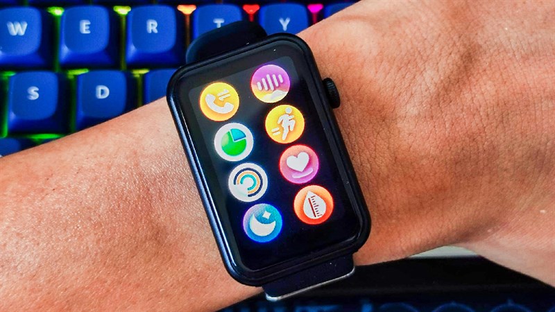 Chạm vào biểu tượng tương ứng với tính năng bạn muốn đo 