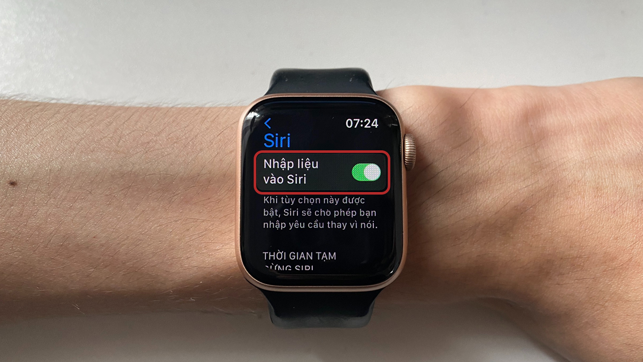 Cách sử dụng Siri trên Apple Watch