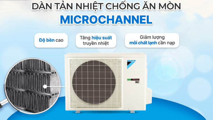 Dàn tản nhiệt Microchanel chống ăn mòn