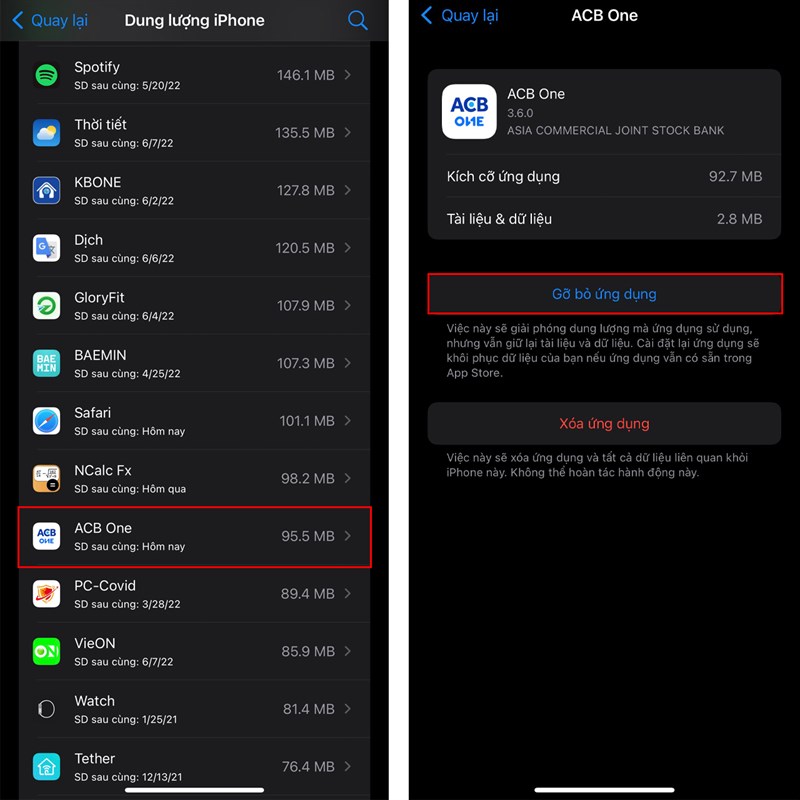 iOS 17 lỗi app ngân hàng