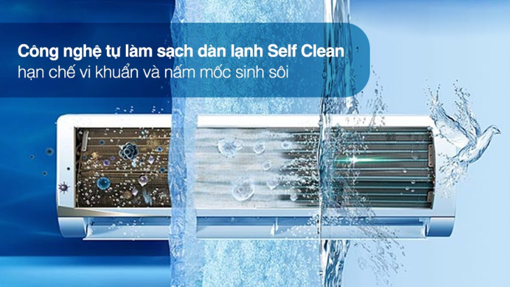 Công nghệ vệ sinh dàn lạnh Self Clean