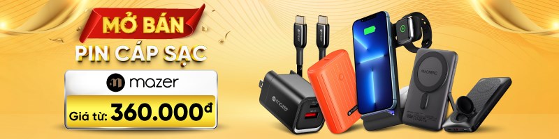 Điện máy XANH mở bán loạt cáp sạc, pin sạc dự phòng Mazer: Đơn giản - Tinh Tế - Chất lượng Điện máy XANH mở bán loạt cáp sạc, pin sạc dự phòng Mazer: Đơn giản - Tinh Tế - Chất lượng