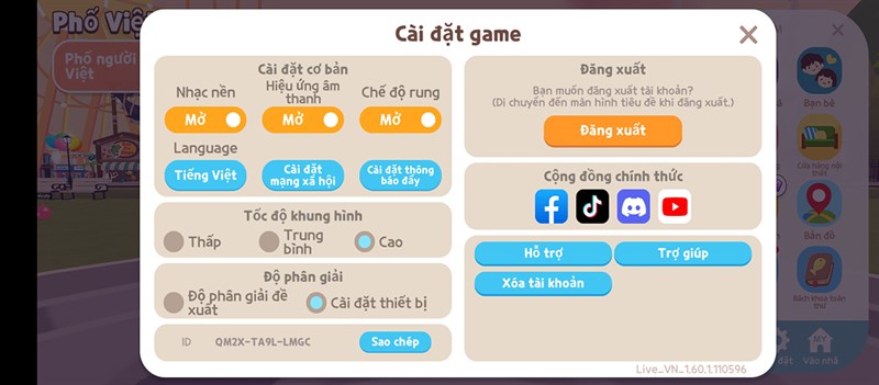 Thiết lập đồ họa Play Together mà mình đặt trên Redmi 12 Thiết lập đồ họa Play Together mà mình đặt trên Redmi 12