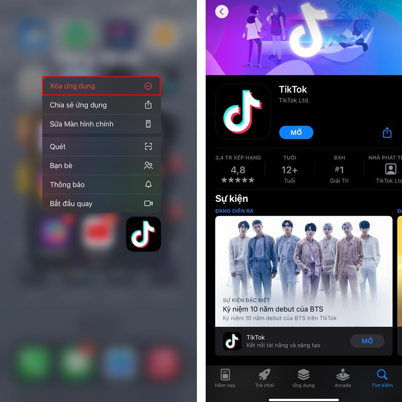 iOS 17 lỗi TikTok