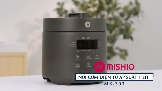 Nồi cơm điện tử áp suất Mishio 1 lít MK-303
