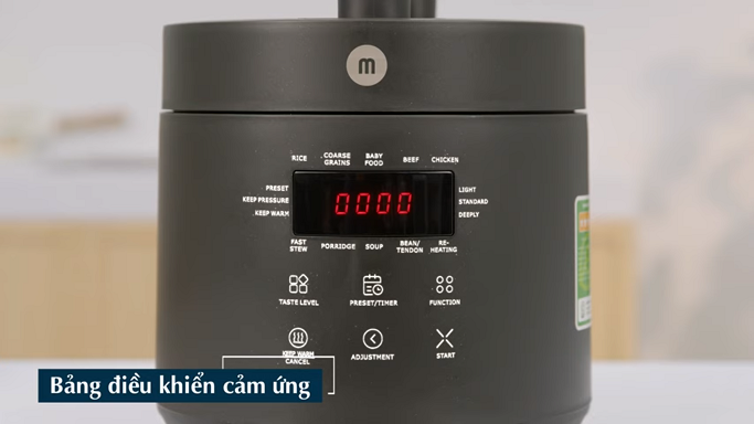Bảng điều khiển cảm ứng hiện đại, đa chức năng