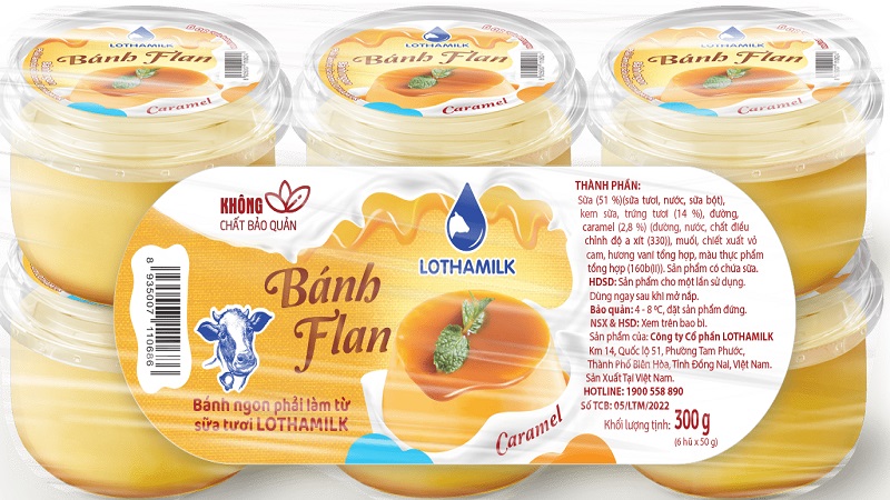 Bánh flan Caramel Lothamilk