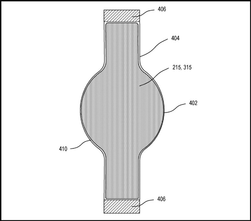 Hình ảnh mô tả Apple Watch trong bằng sáng chế mới của Apple