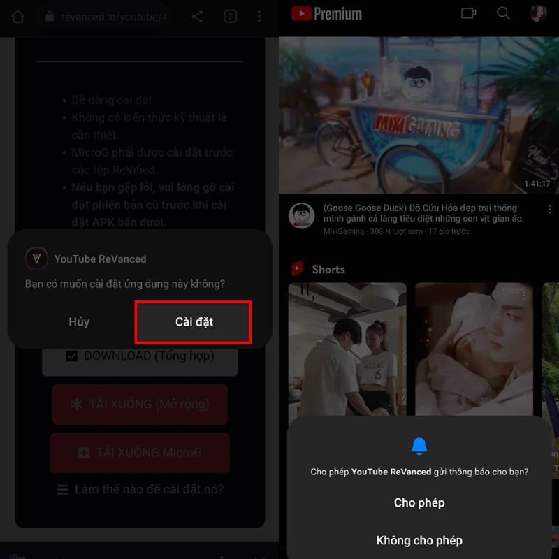 Hướng dẫn cách tải Youtube ReVanced 18.19.35