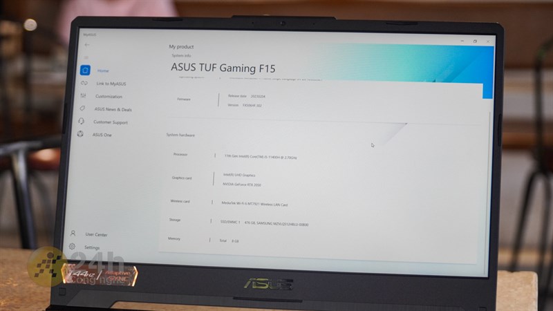 Cấu hình ASUS TUF Gaming F15 FX506HF rất ấn tượng Cấu hình ASUS TUF Gaming F15 FX506HF rất ấn tượng