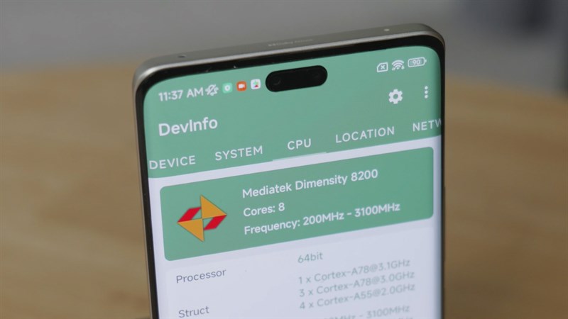 Xiaomi CIVI 3 được trang bị chip Dimensity 8200-Ultra mạnh mẽ