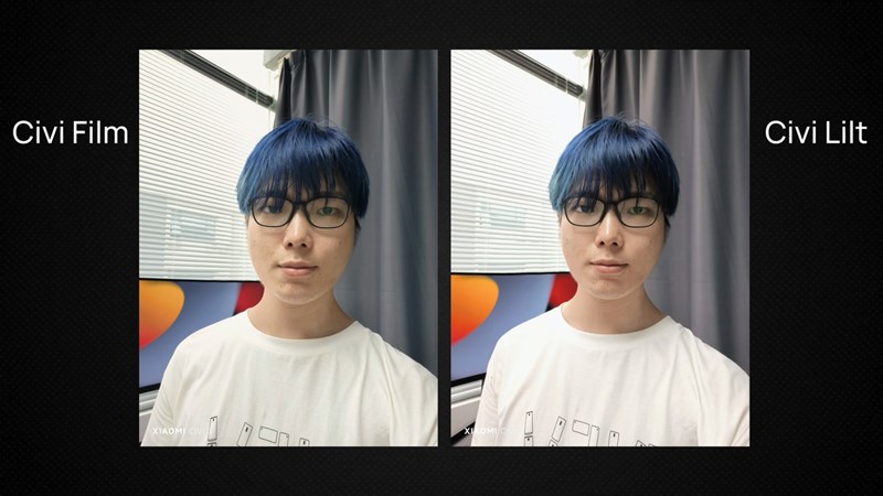 Ảnh chụp selfie bởi Xiaomi CIVI 3 với chế độ CIVI Film và CIVI Lit