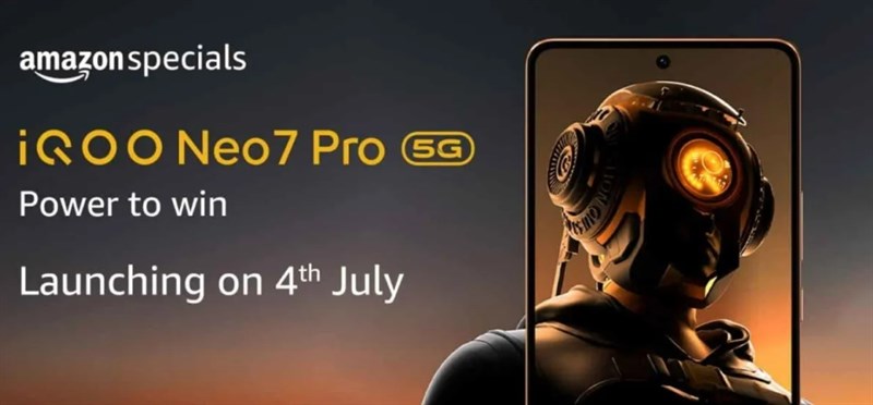 iQOO Neo7 Pro sẽ được ra mắt tại Ấn Độ vào ngày 4/7