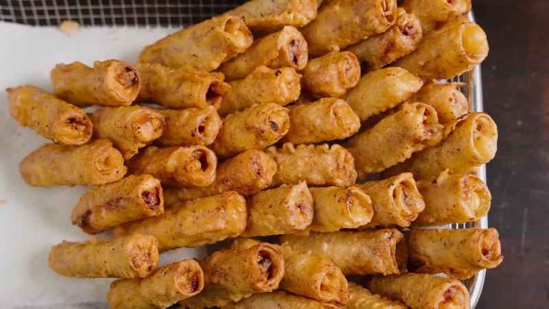 How to make spring rolls without using rice paper, crispy crust and never bored