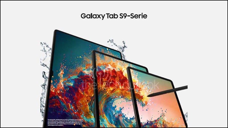 Tấm poster quảng cáo của Galaxy Tab S9 Series