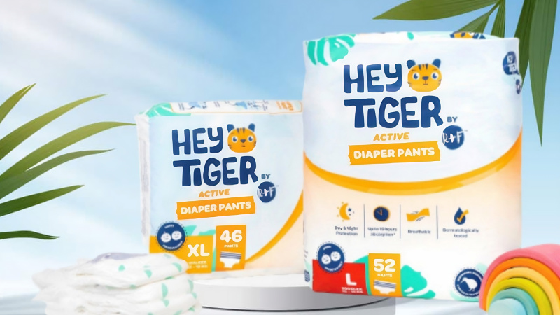 Tã, bỉm Hey Tiger là một sản phẩm chăm sóc cho bé với nhiều tính năng và ưu điểm đáng chú ý
