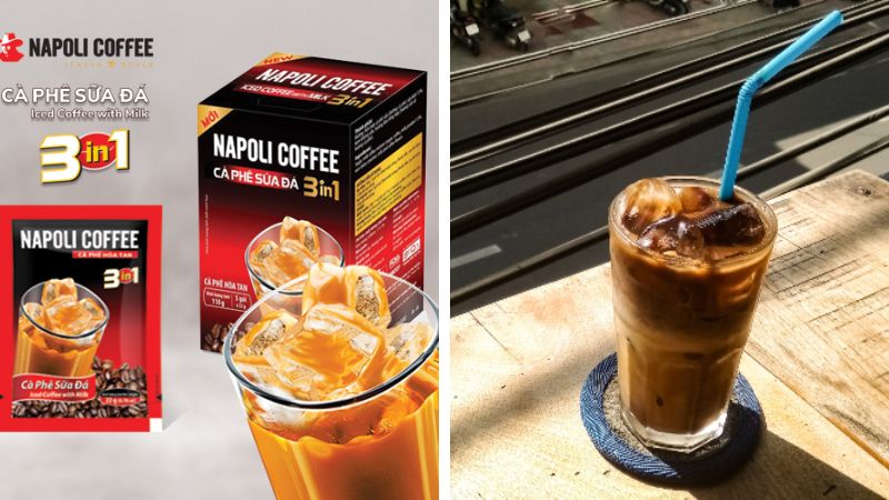 Cà phê sữa đá Napoli Coffee 3 in 1 110g