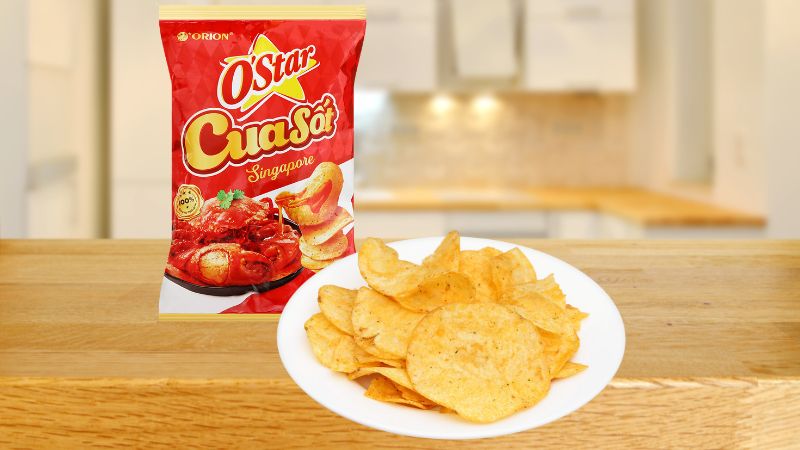 Cách sử dụng và bảo quản snack O’star cua sốt Singapore